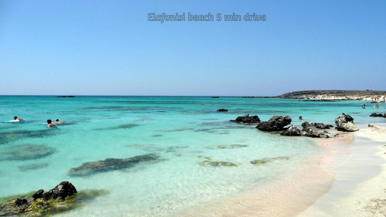 Sea Lake Holiday House Elafonisi Bagian luar foto