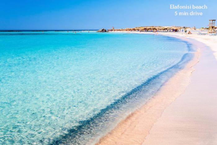 Sea Lake Holiday House Elafonisi Bagian luar foto